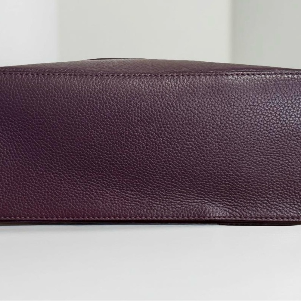 Authentic Kate Spade Plum Carli McCall Street Leather Satchel Crossbody! COA! - Picture 6 of 13